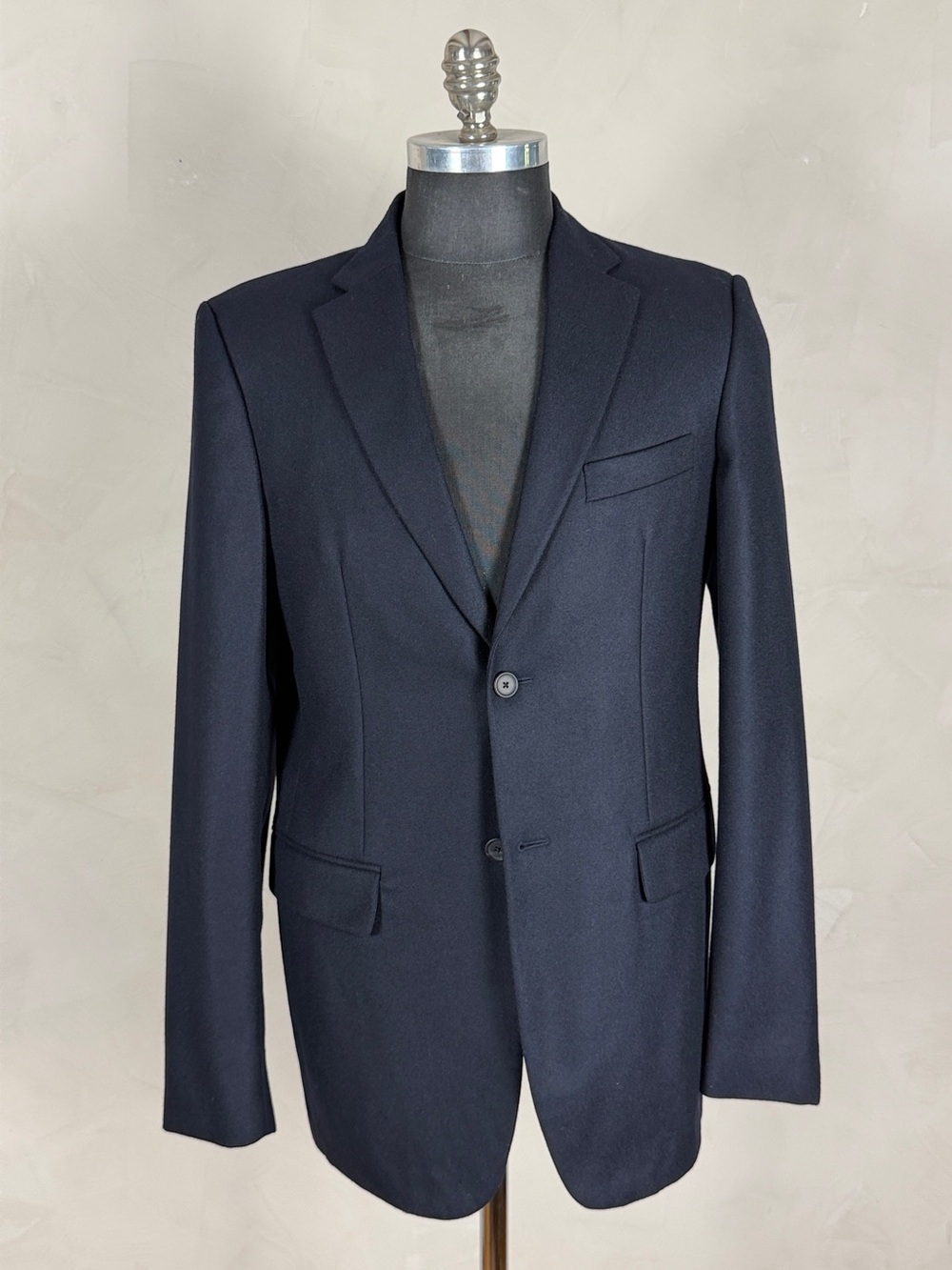 Jil Sander Tailor Made Virgin Wool Navy Blazer Made in Italy Men’s IT 50 | US 40